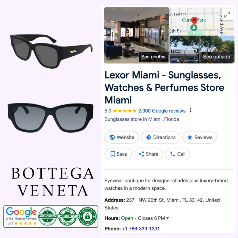 Bottega Veneta BV1026S 001 55 Women Sunglasses