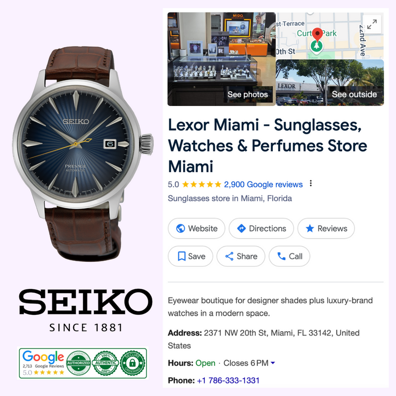 Seiko Watches SRPK15 Presage Cocktail Time SS
