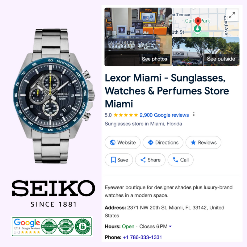 Seiko SSB321 Essentials SS Cronógrafo Mostrador Azul Relógios Masculinos