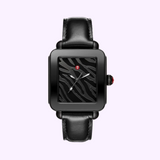 Michele MWW06K000050 Deco Sport Noir Preto Couro Pulseira Relógios Unissex