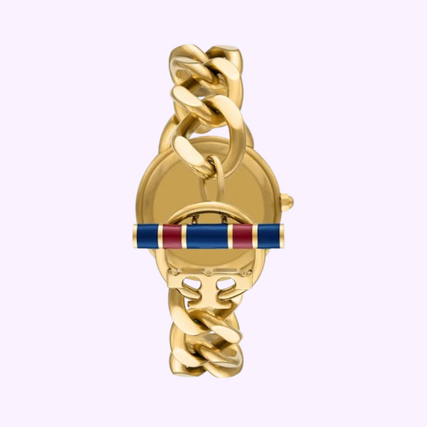 Tory Burch TBW7212 The Ravello Gold Stainless Steel Chain Strap Women Watches
