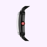 Michele MWW06K000050 Deco Sport Noir Preto Couro Pulseira Relógios Unissex