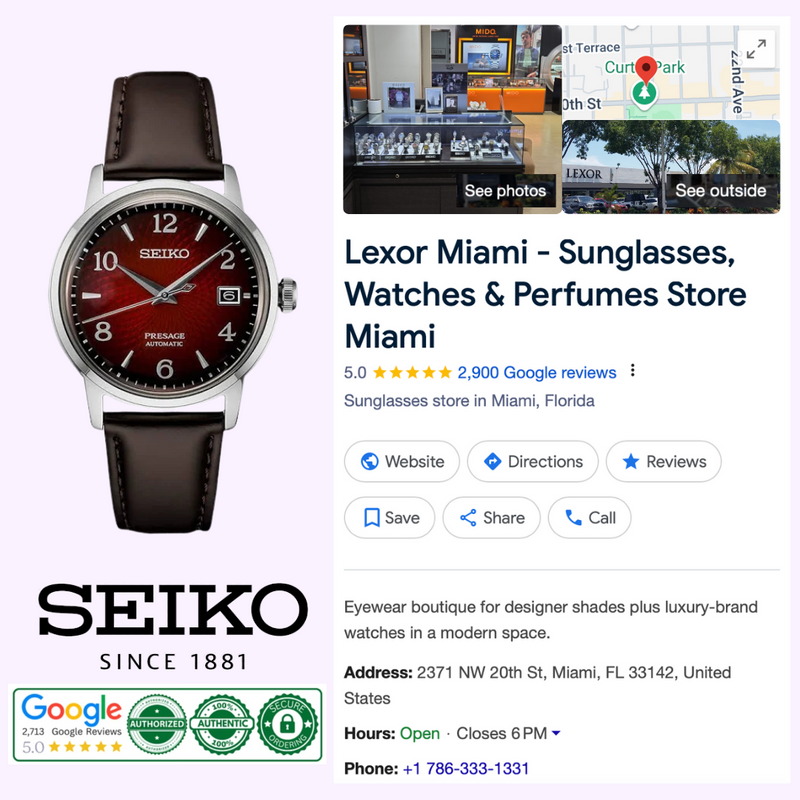 Seiko Watches Presage Cocktail Time Men SRPE41  UPC: 029665203526