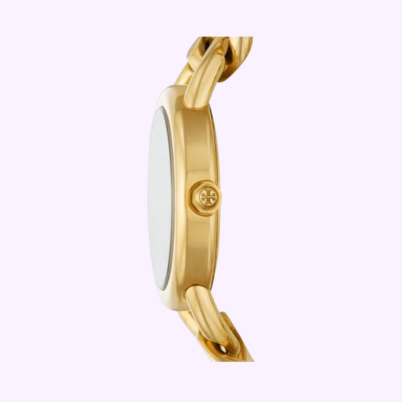 Tory Burch TBW7212 The Ravello Gold Stainless Steel Chain Strap Women Watches