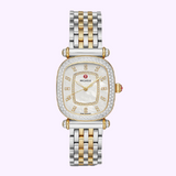 Michele MWW16C000033 Caber Isle Diamond 2 Tone Stainless Steel Strap Women Watches