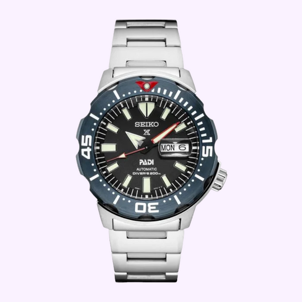 Seiko SRPE27 Prospex Silver Stainless Steel Strap Men Watches