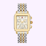 Michele MWW06A000779 Deco Diamond 2 Tone Stainless Steel Strap Women Watches
