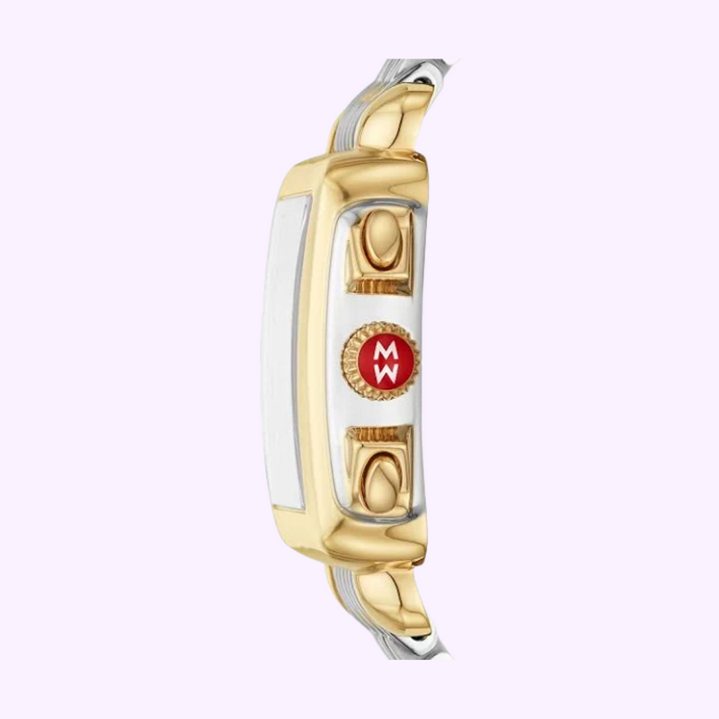 Michele MWW06A000779 Deco Diamond 2 Tone Stainless Steel Strap Women Watches