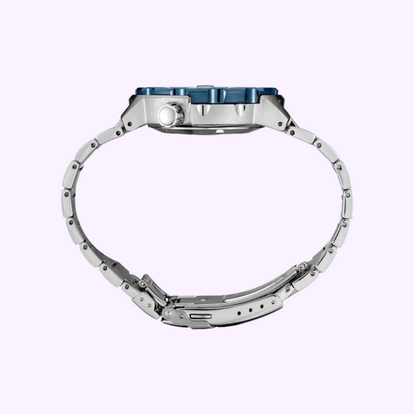 Seiko SRPE27 Prospex Silver Stainless Steel Strap Men Watches