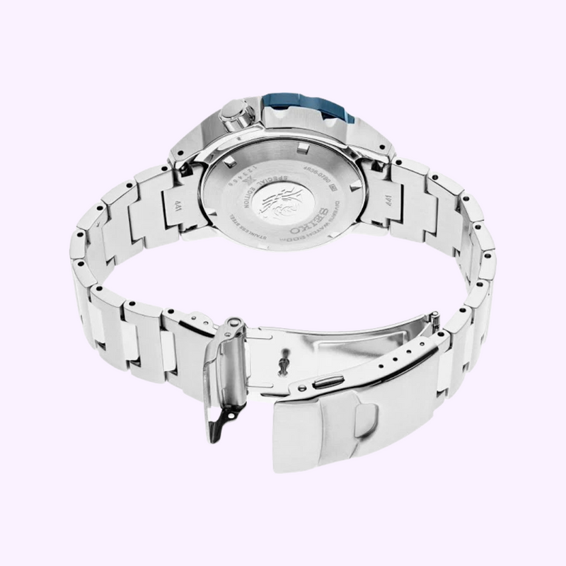 Seiko SRPE27 Prospex Prata Aço Inoxidável Pulseira Relógios Masculinos