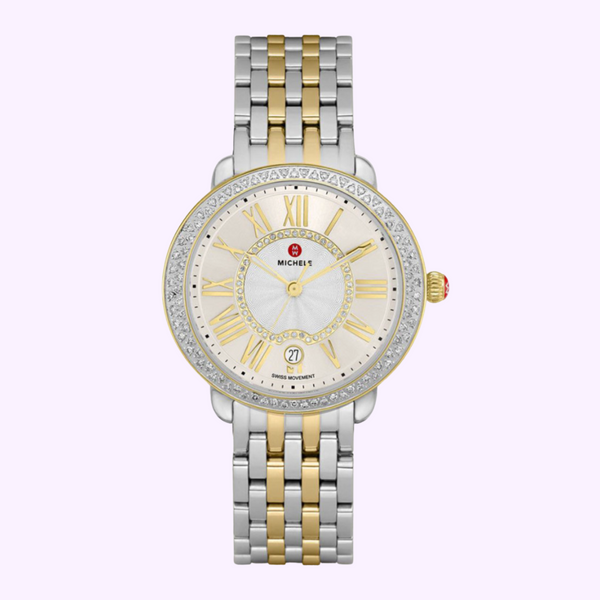 Michele MWW21B000138 Serein Mid Two-Tone 18K Gold Diamond Watch UPC:099945522968