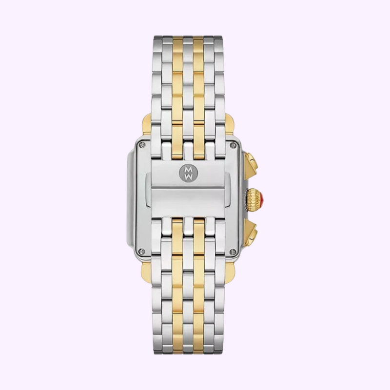 Michele MWW06A000779 Deco Diamond 2 Tone Stainless Steel Strap Women Watches