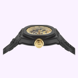 Versace VE7L00123 V-Legend Skeleton Preto Strap Relógio Automático Relógios