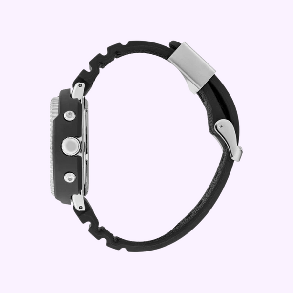 Seiko SNJ027 Prospex Relógios Masculinos Pulseira de Silicone Preta