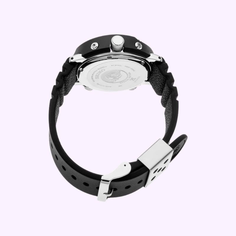 Seiko SNJ027 Prospex Relógios Masculinos Pulseira de Silicone Preta