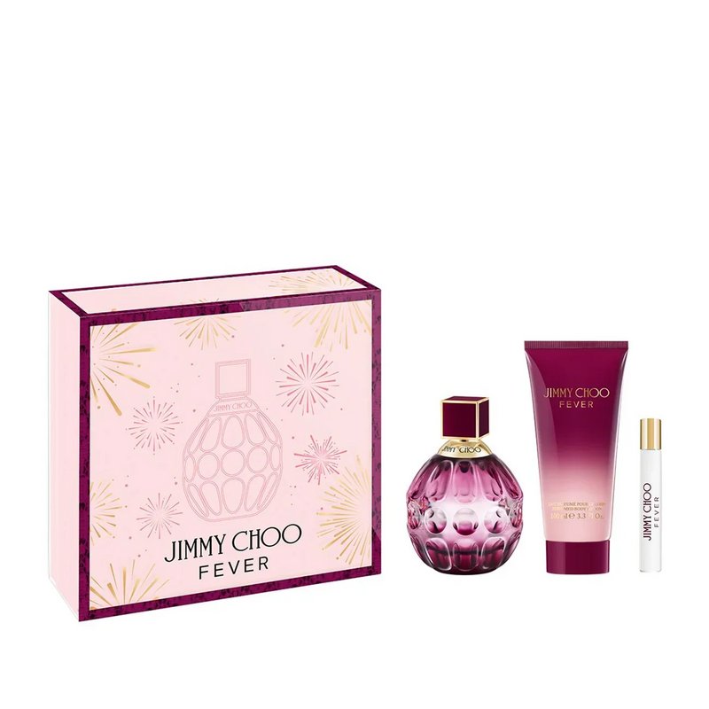 Jimmy Choo Fever 3.4 EDP SP 3PC Conjunto Feminino