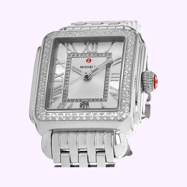 Michele MWW06G000001 Deco Madison Mid Stainless Diamond Women Watch