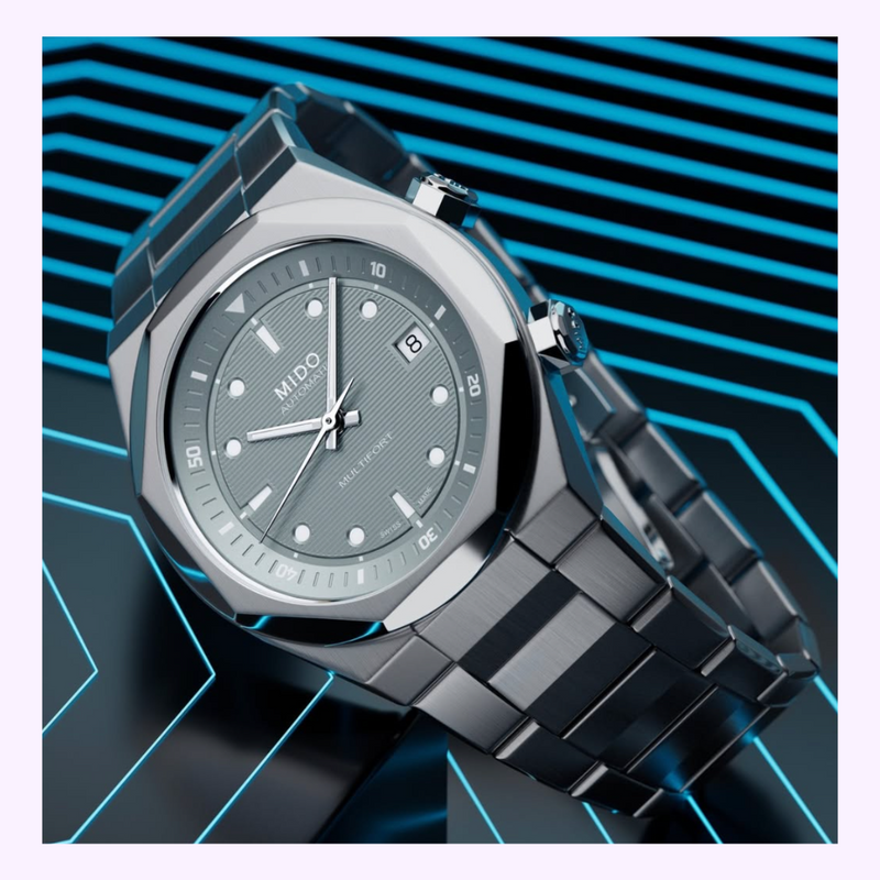 Mido Watches Multifort 8 Two Crowns M0475071108100 Upc: 7612330150947