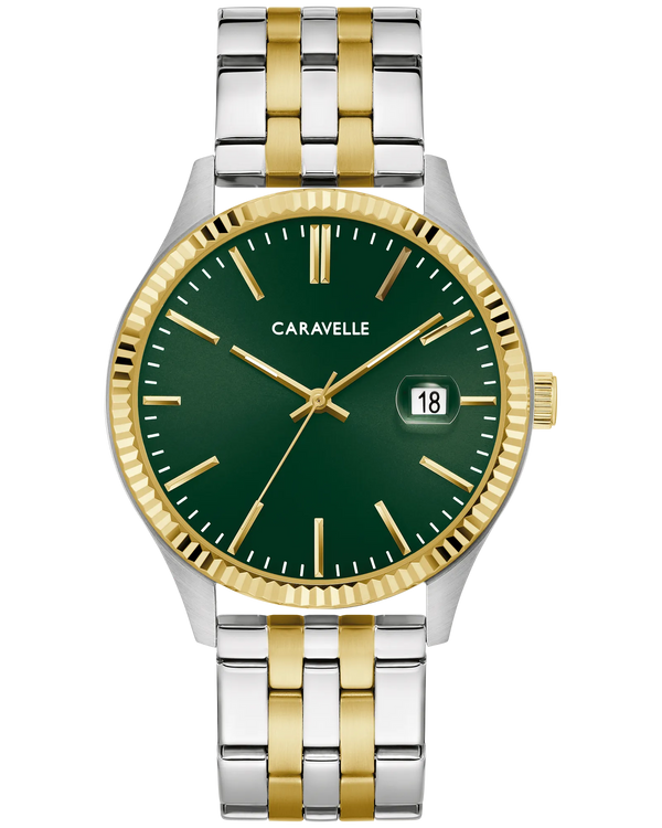 Bulova Green Dial Stainless Steel Bracelet 45B162 Watches