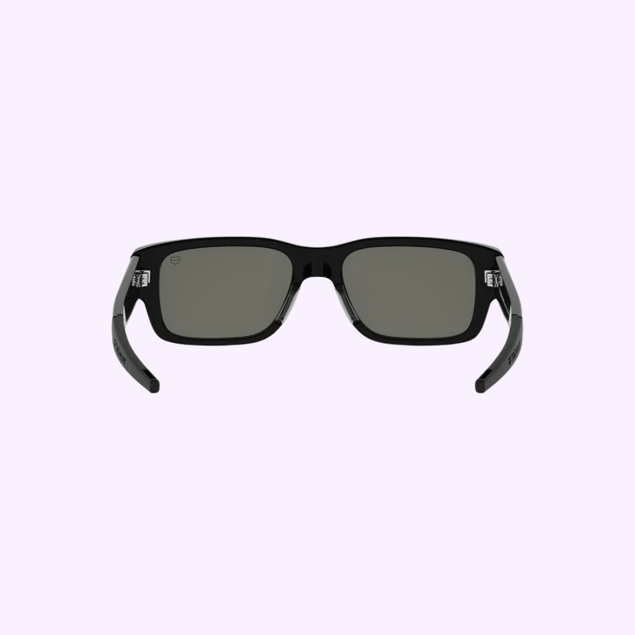 Tag Heuer Optical TH40061I 5401A: rectangular black sunglasses with dark lenses, displayed on a light purple background. 100% authentic, available from an authorized Miami dealer.