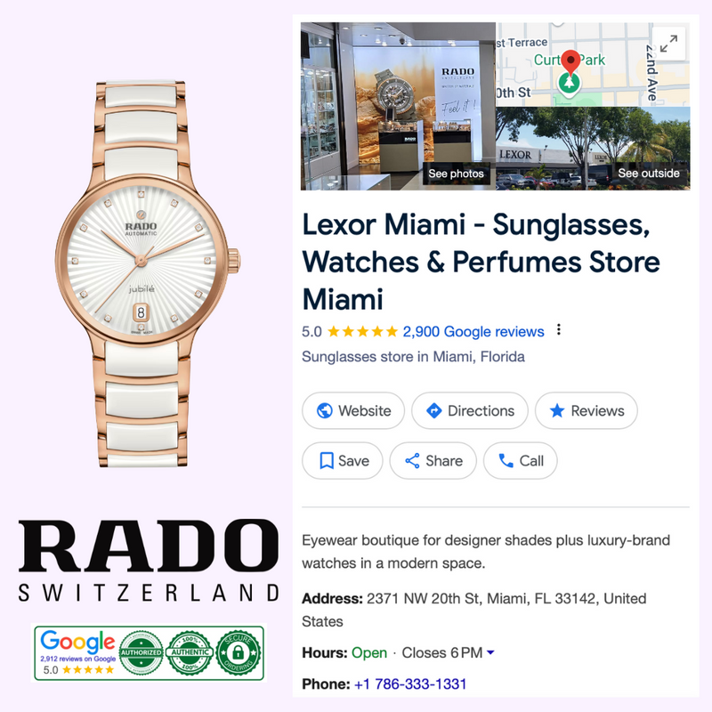 Rado Watches R30037744 Centrix Automatic Diamonds