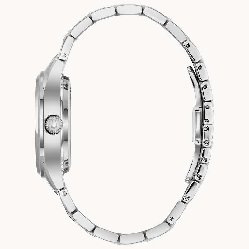 Bulova 96P181 Sutton Automatic Silver Stainless Steel Strap Women Watches