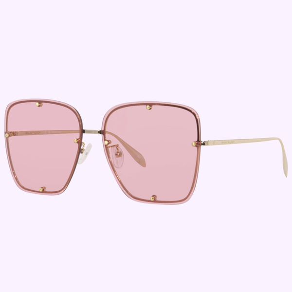 Alexander Mcqueen AM0364S-003 63 Óculos de Sol Feminino METAL