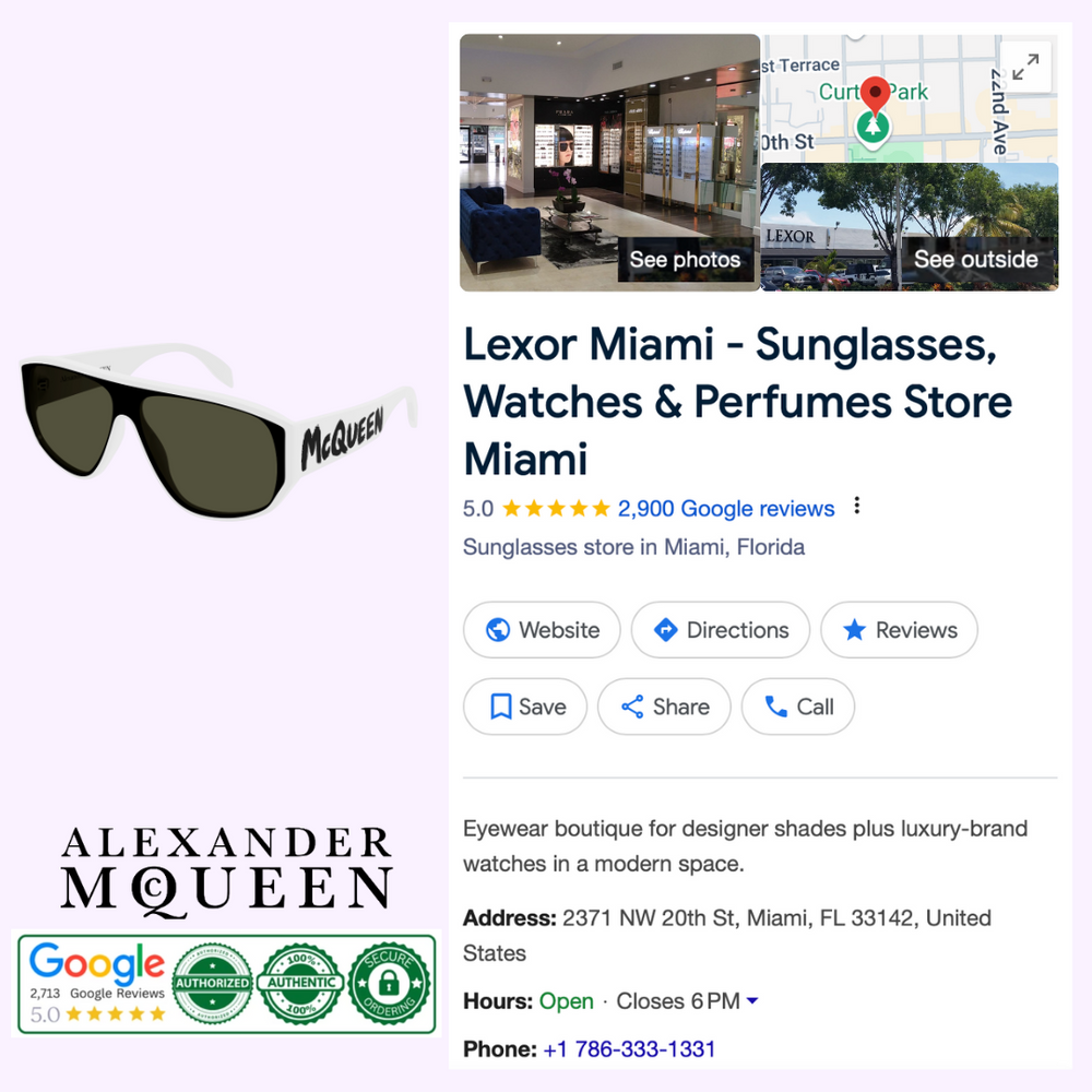 Alexander Mcqueen AM0386S-003 99 Sunglass MAN ACETATE – Lexor Miami