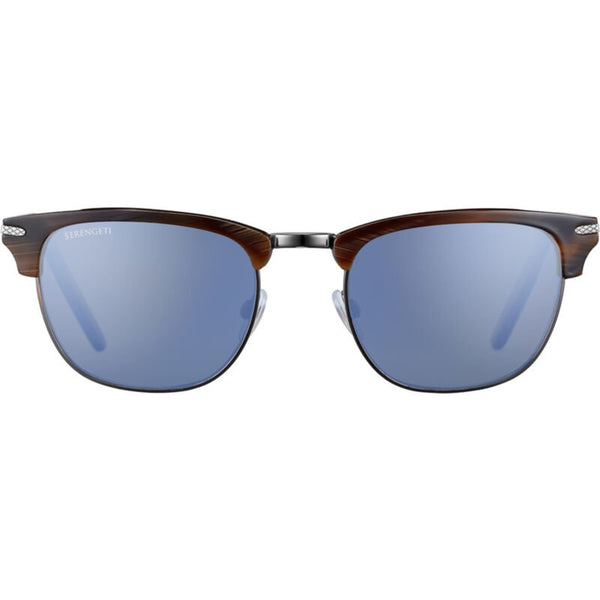 Serengeti 8944 Alray Shiny Wood Grain Dark Gunmetal Metal Unisex Sunglasses