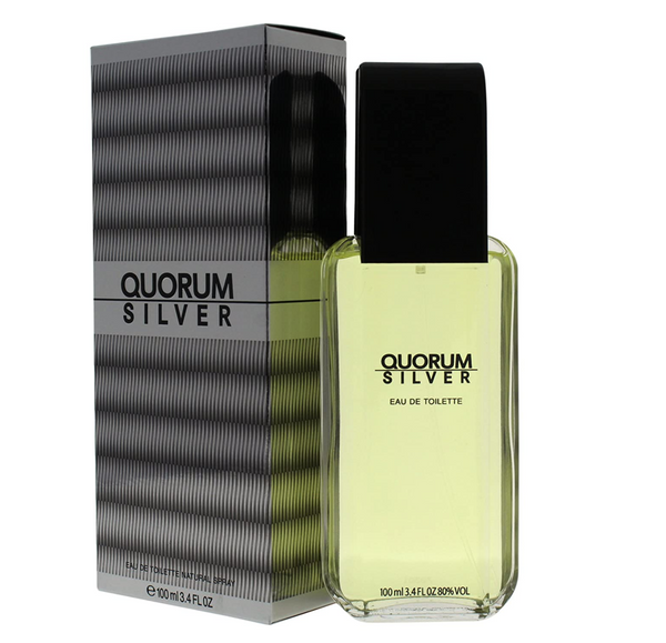 Antonio Puig Quorum Silver 3.4 oz. EDT Men Perfume