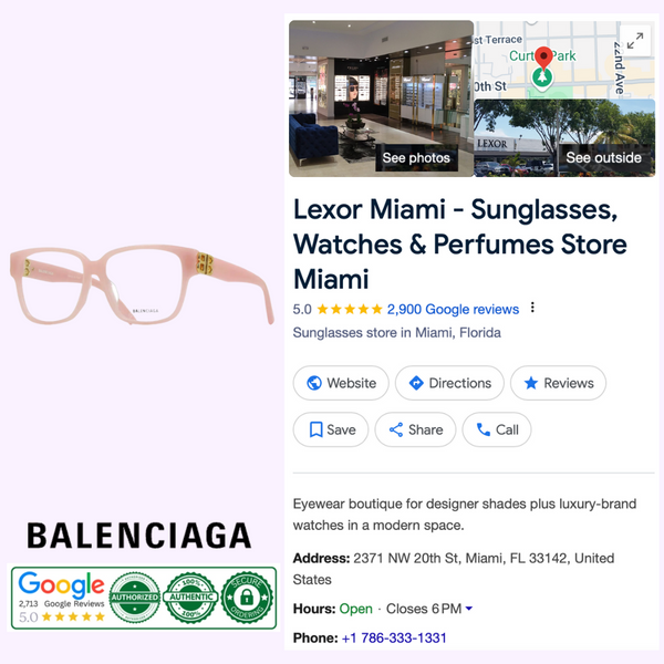 Balenciaga BB0104O 004 56 Optical Frame Woman's