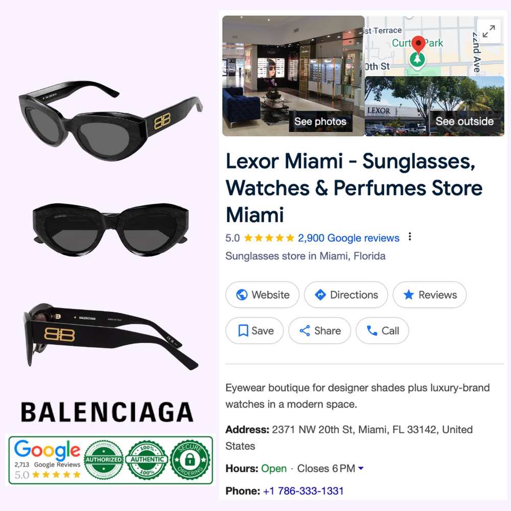 Balenciaga BB0236S 001-52 Woman Sunglasses – Lexor Miami Balenciaga BB0236S 001-52 Woman Sunglasses – Lexor Miami