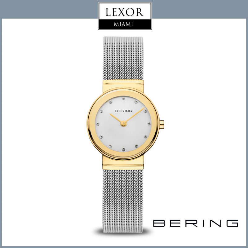 Bering 10126-001 Classic 2 Tone Stainless Steel Mesh Strap Women Watches