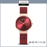 Reloj Bering 14531-363 Classic Red Stainless Steel Mesh Strap para mujer