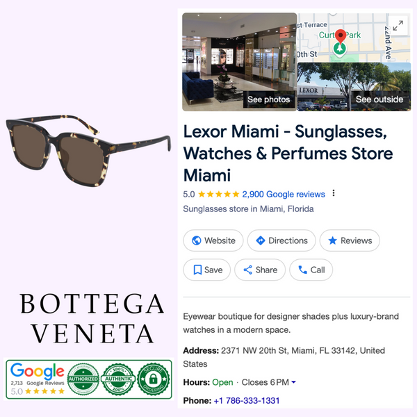 Bottega Veneta BV1021SK-002 54 Óculos de Sol Unissex