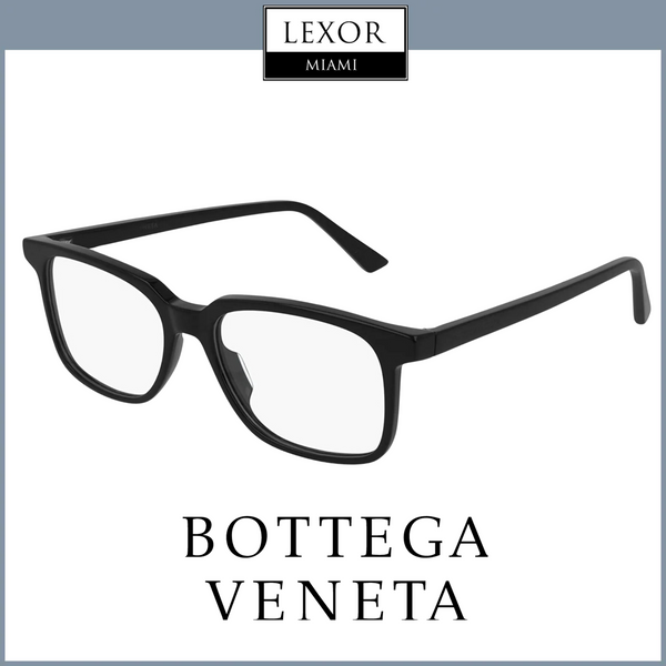 Bottega Veneta BV1024O 001 53 Armação de Óculos Masculina