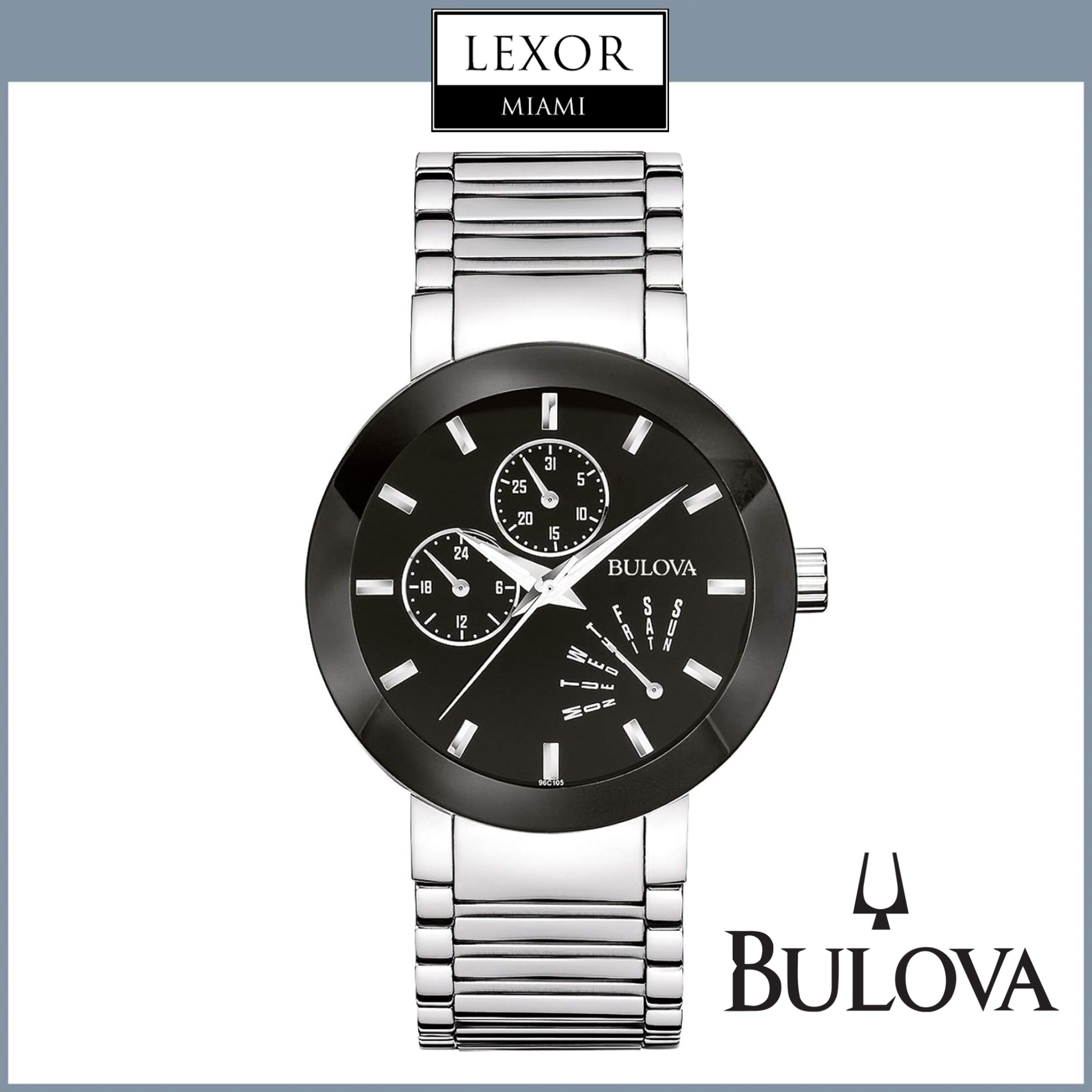 Reloj para hombre Bulova 96C105 Modern Futuro con correa de acero inox ...