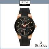 Bulova 97C111 Futuro Black Silicone Strap Men Watches