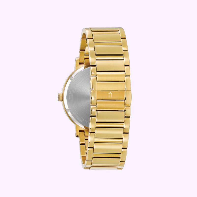 Reloj para hombre Bulova 97D116 Futuro con correa de acero inoxidable dorado