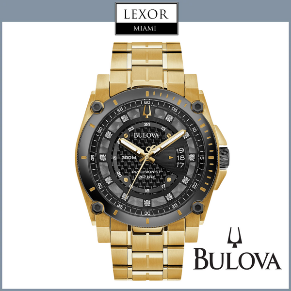 Bulova 98D156 Precisionist Gold Stainless Steel Strap Men Watches