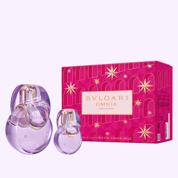 BVLGARI OMNIA AMETHYSTE 3.4 EDT L + 15ML XMAS Womrn Perfume Set