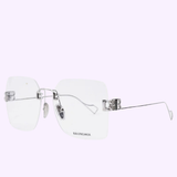 Angle view Balenciaga BB0113O 002 60 Optical Frame Women