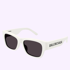 Angle View Balenciaga BB0262SA-003 56 Sunglass UNISEX RECYCLED