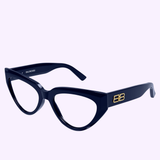Angle View Balenciaga BB0276O-004 53 Optical Frame WOMAN RECYC