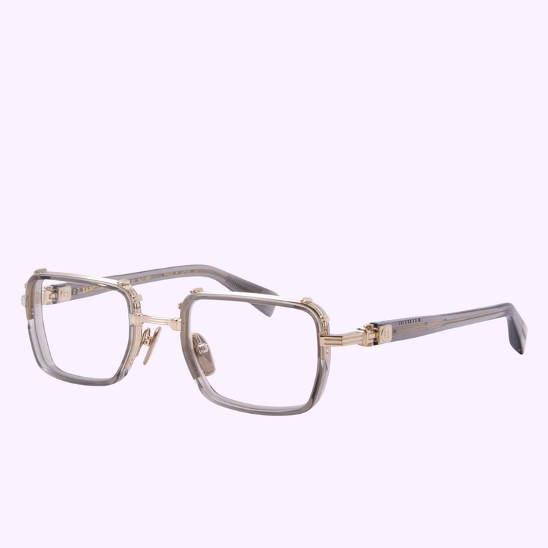 Balmain BPX-122C-50 Saint Jean titanium and acetate optical frame at Lexor Miami
