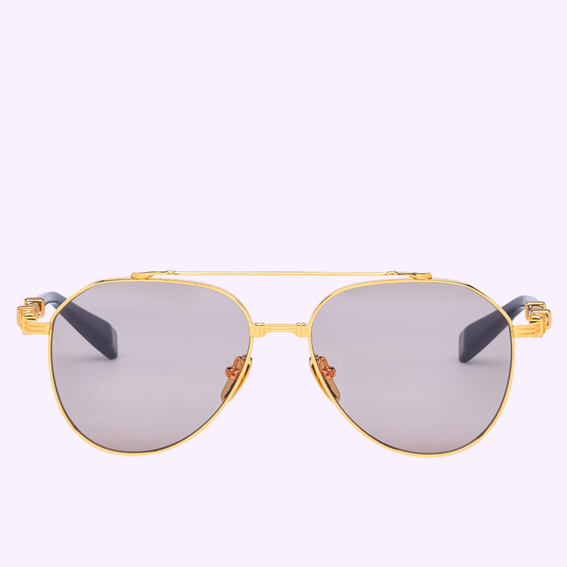 Balmain Lavender and Gold Sunglasses Brigade-IV sunglasses gold gold - Women | BALMAIN main image 3