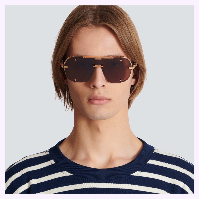 Balmain Sunglasses COLONEL BPS-170C-63 Unisex UPC: 7630449220351