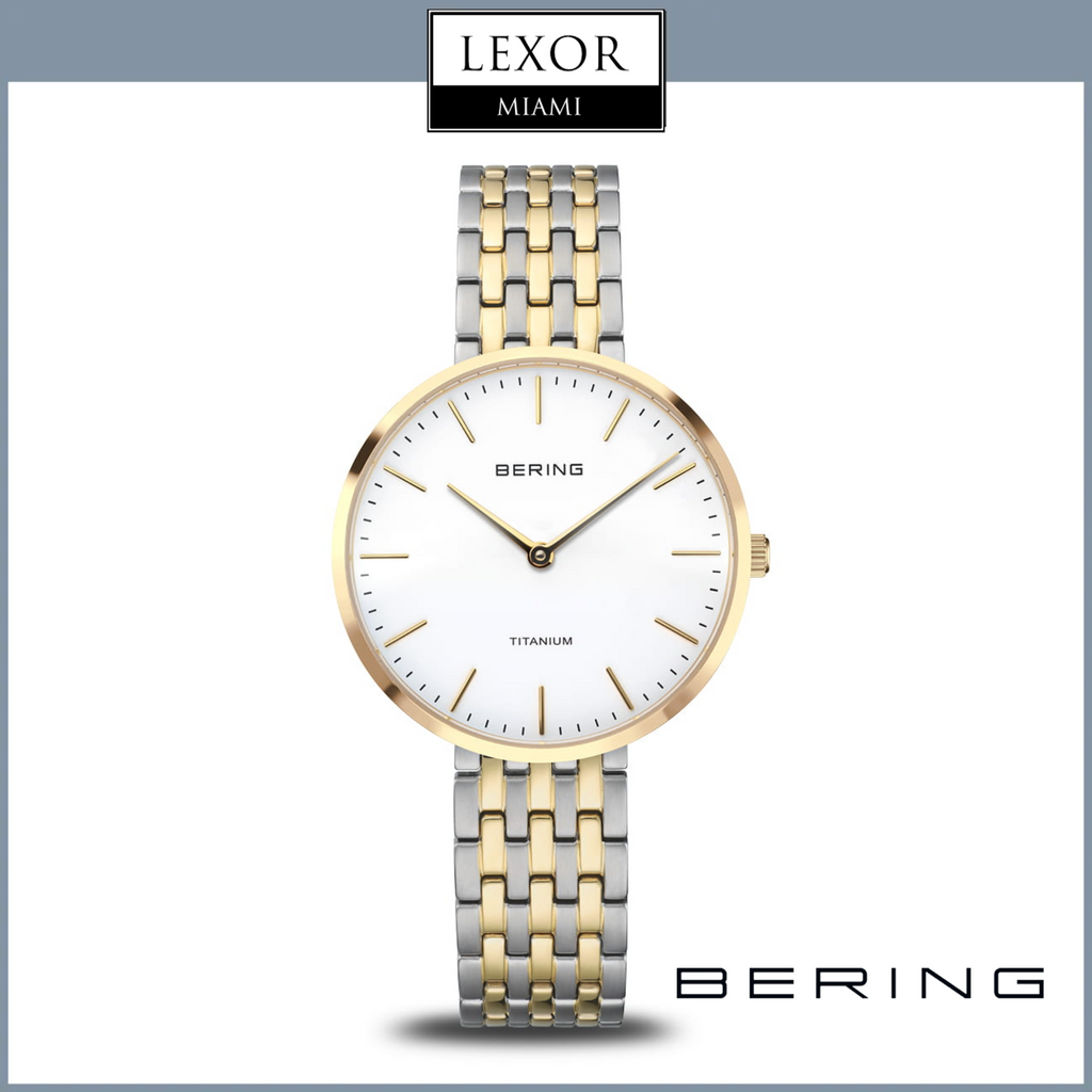 Bering Watches Titanium polished gold 19334-010 Women – Lexor Miami