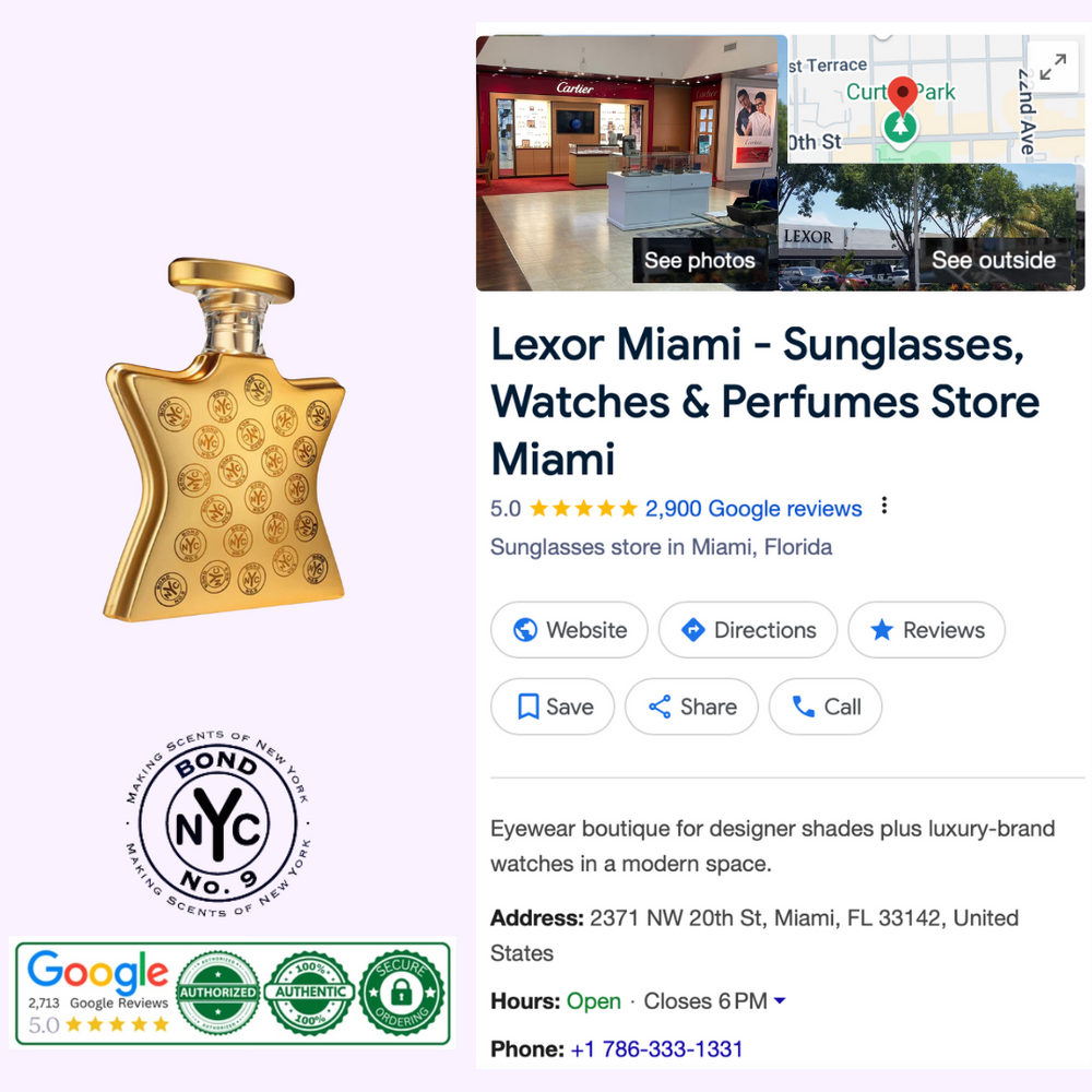 Bond No. 9 Signature Scent 3.3oz. EDP Unisex Perfume – Lexor Miami