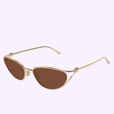 Angle View Bottega Veneta Sunglasses BV1330S-003 57 WOMEN METAL